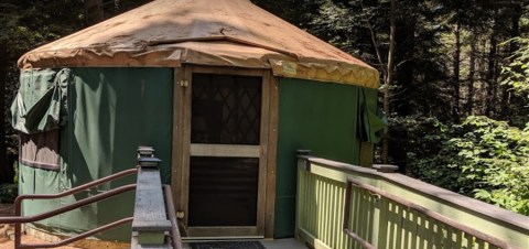 You Can Sleep In A Yurt At Otter River State Forest Campground In Massachusetts