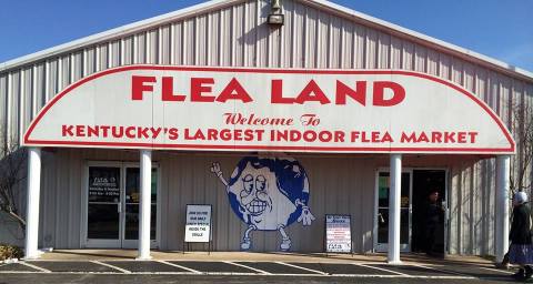 You Could Spend Hours At Flea Land, An Awesome Flea Market In Kentucky