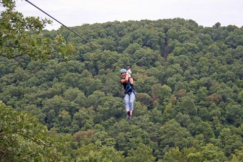 Take A Ride On The Longest, Highest Zipline In Missouri At Zip Line USA