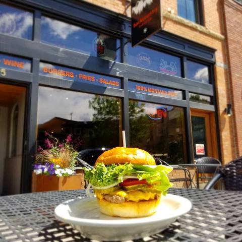 The Plates Are Piled High With Meat At Backcountry Burger Bar In Montana