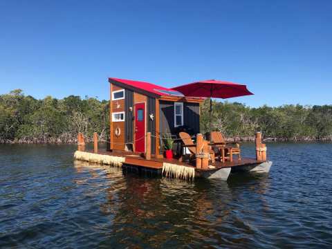 Go Glamping On The Ocean In A Charming Floating Cabin In The Middle Of The Florida Keys