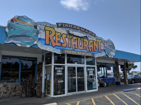 The Plates Are Piled High With Seafood At The Delicious Fisherman's Restaurant In Northern California