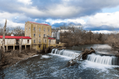 You Can Practically Drive Right Up To The Beautiful Weisenberger Mill Waterfall In Kentucky