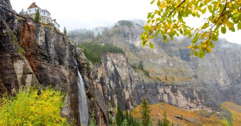 The Bridal Veil Falls In Colorado Will Soon Be Surrounded By Beautiful Fall Colors