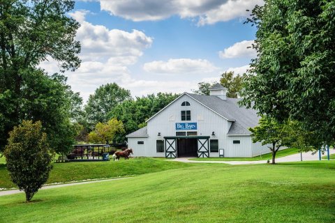 One Of The Largest Wooden Structures In North America Is An Iconic Horse Barn In Kentucky