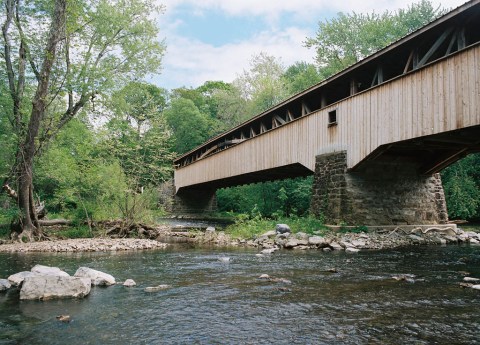 The Longest Covered Bridge In Pennsylvania, Academia Pomeroy Covered Bridge Is 278-Feet Long