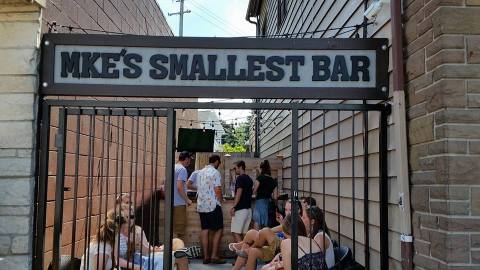 Located In A Tiny Alleyway, MKE's Smallest Bar In Wisconsin Is Unlike Any Other