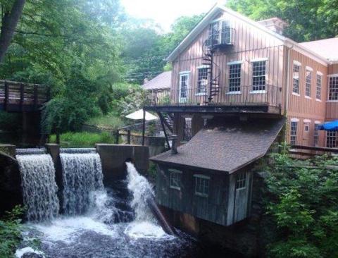 Brushmill By The Waterfall In Connecticut Is Steps Away From A Beautiful Waterfall