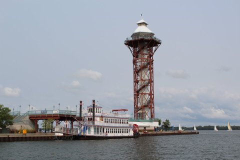 Climb 210 Steps To The Top Of Erie Bicentennial Tower Near Pittsburgh  And You Can See All The Way Across Lake Erie