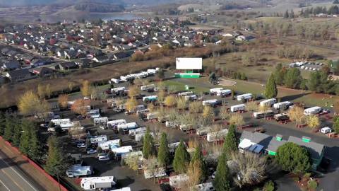 You Can Watch A Drive-In Movie For Free When You Stay At Hi-Way Haven, A One-Of-A-Kind Oregon Campground