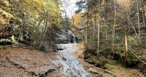 Bridal Veil Falls In New Hampshire Will Soon Be Surrounded By Beautiful Fall Colors