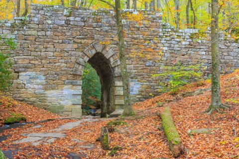 Walk Across The Poinsett Bridge For A Gorgeous View Of South Carolina's Fall Colors