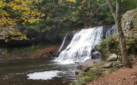 Wadsworth Falls Trail Is A Beginner-Friendly Waterfall Trail In Connecticut That's Great For A Family Hike