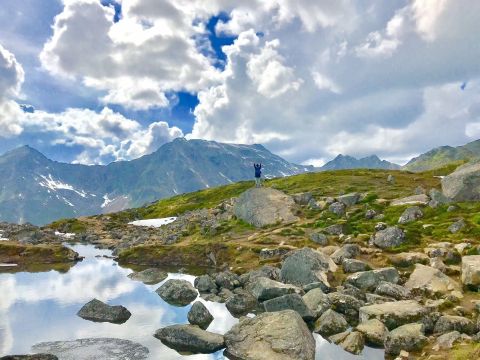 Gold Cord Lake Is A Beautiful Lake Nestled In The Alaska Mountains