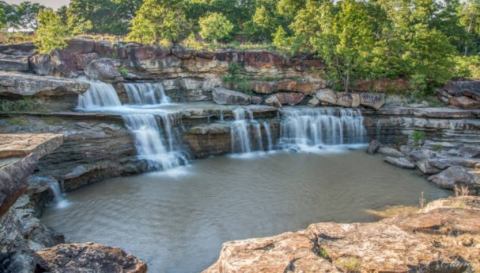 The Hidden Falls At Bluestem Lake In Oklahoma Are Beautiful To Visit Year-Round