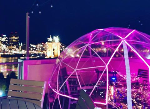 Stay Warm And Cozy This Season In A Rooftop Igloo Bar In Cincinnati