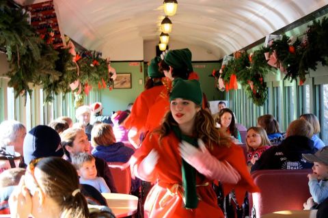 All Aboard For Christmas Cheer And Caroling On The Elf Express In Vermont