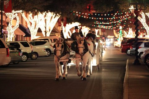 Stroll Through A Canopy Of Christmas Lights On Forest City's Main Street, North Carolina's Most Splendid Street