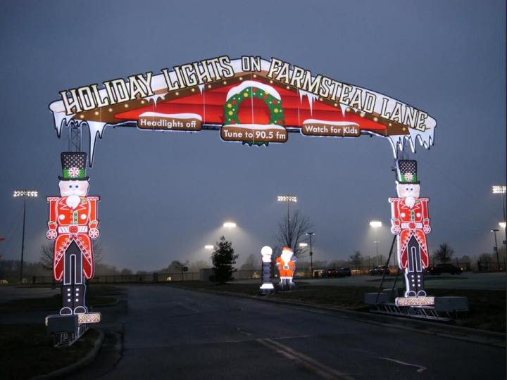 Christmas lights in Kansas