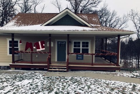 You'll Find A Luxury Glampground At Honey Creek Resort In Iowa, It's Ideal For Winter Snuggles And Relaxation