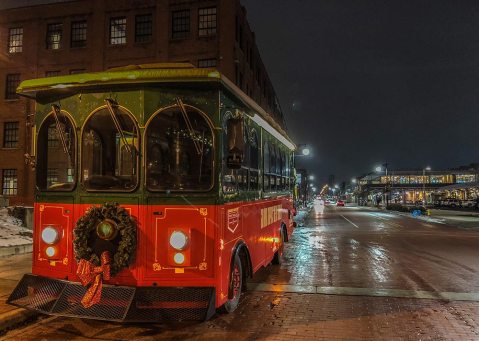 Get Festive On Michigan's Beer Trolley During The BYOB Christmas Lights Tour