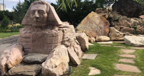 The Joseph Smith Sphinx Is Just One Of Many Oddities You'll Find At Utah's Bizarre Gilgal Garden