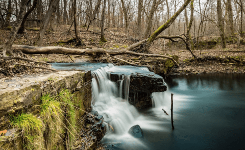 An Easy Hike Through The Woods Will Lead You To Caron Park Falls, A Secret Waterfall In Minnesota