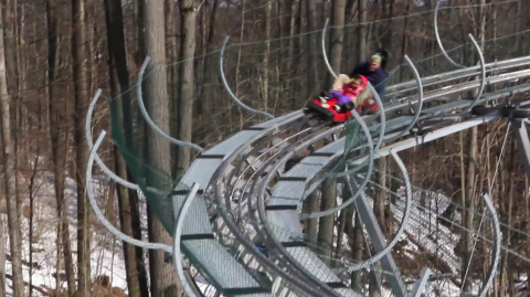 The Winter Coaster Near Buffalo That Will Take You Through A Snowy Mountain Wonderland