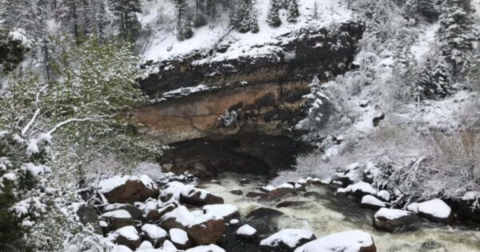 Be In Awe Of The Frozen Wyoming Landscape At Sinks Canyon State Park