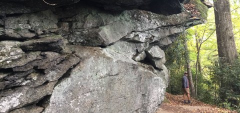 Walk Through 8 Acres Of Rock Formations At North Carolina's Jump Off Rock Overlook