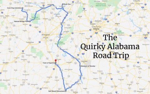 Take This One-Of-A-Kind Road Trip To See 6 Of The Quirkiest Places In Alabama