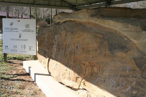 At Least 8 Different Languages Are Carved Into The Red Bird River Petroglyphs Rock In Kentucky