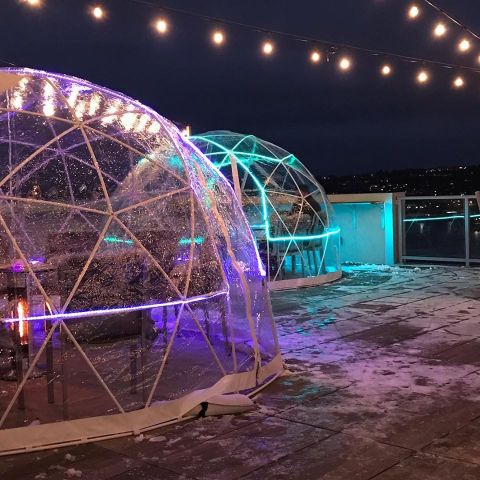 Stay Warm And Cozy This Season At AC Hotel Cincinnati At The Banks, A Rooftop Igloo Bar In Ohio