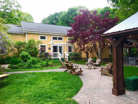 Have A Unique Meal While You Sip Beer By A Treehouse At Rhode Island's Tree House Tavern