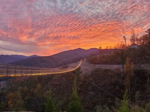 The Longest Swinging Bridge In Tennessee Can Be Found At The Gatlinburg SkyLift Park And The Views Are Unbeatable