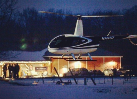 View The Magic Of South Dakota Christmas Lights From Above During One Of Strawbale Winery's Twilight Flights