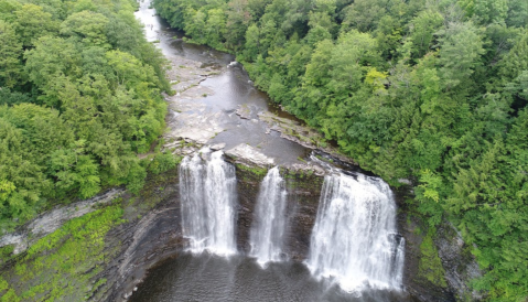 Travel Off The Beaten Path To Discover A Waterfall In New York Most Have Never Heard Of, Salmon River Falls