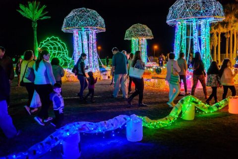 Walk Through 40 Lighted Lifeguard Chairs This Holiday Season At Jacksonville Beach In Florida