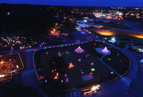 Experience A Winter Wonderland At Sportsman Lake Park In Cullman, Alabama