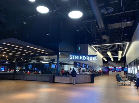 Enjoy The Fun Of A Bowling Alley, Movie Theater, And Arcade All In One At Texas' Strike + Reel