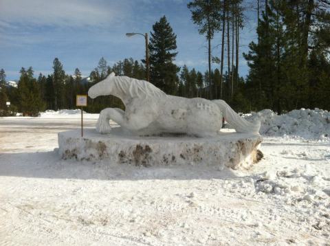 Seeing The Massive Snow Sculptures In The Small Town Of Seeley Lake, Montana Will Be Your Favorite Winter Memory