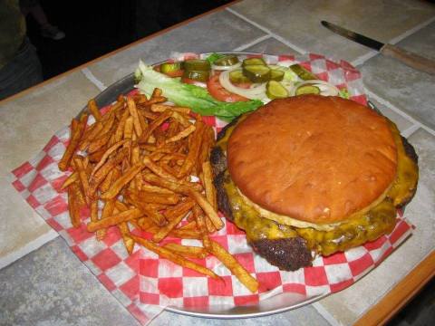 The Burger Challenge At Missouri's Cookin’ From Scratch Is For The Brave And The Very Hungry