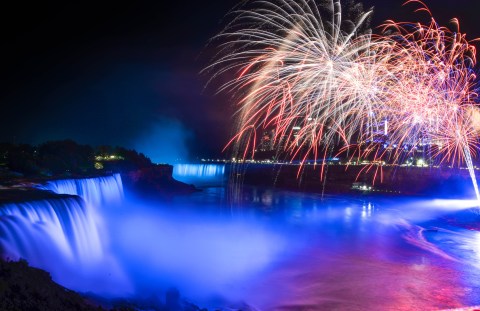 Travel To Niagara Falls State Park Near Buffalo For Mesmerizing Nightly Waterfall Fireworks