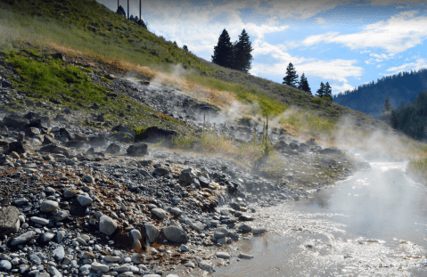 Located Right Along The Highway, Idaho's Sunbeam Hot Springs Are Both Accessible And Incredibly Relaxing