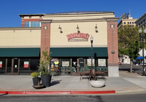 The Giant Baked Potato Menu At Brixton's Baked Potato In Utah Is Absolutely Spudtacular