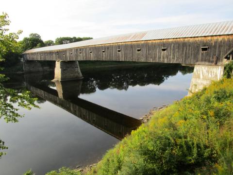 The Longest Covered Bridge In New Hampshire, The Cornish-Windsor Bridge, Is 449 Feet Long