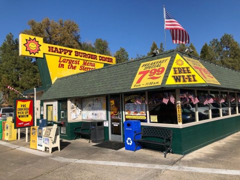 Indulge In A Burger Bigger Than Your Head At Happy Burger Diner In Northern California