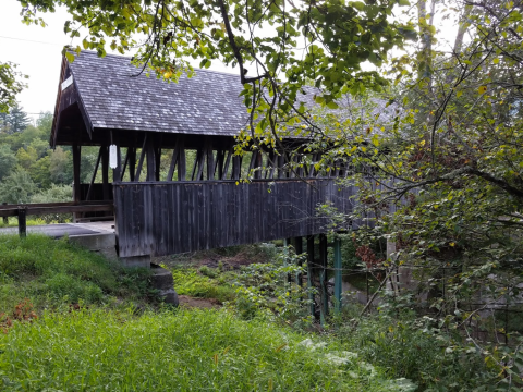 Walk Across The Meriden Covered Bridge For Unrivaled Waterfall Views In New Hampshire