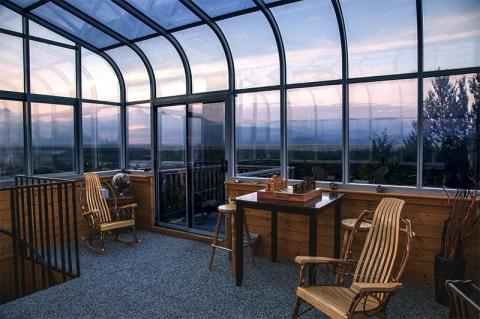 Have A Bucket List Experience Watching For Aurora From A Rooftop Viewing Room At The Pioneer Ridge Bed & Breakfast In Alaska