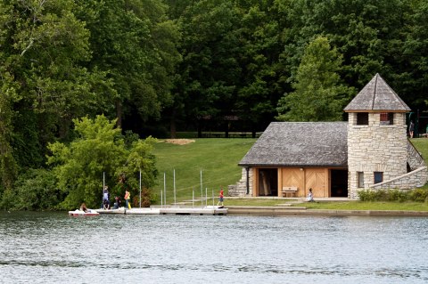 The Beautiful Beach At Backbone State Park In Iowa Makes For A Picture Perfect Picnic Destination